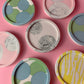 Small round coasters (set of 2) - Custom made