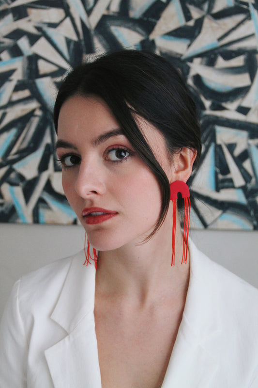 BURLESQUE fringe earrings