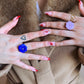 Flower Power ring - Poppy - Pastel purple
