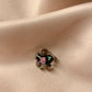 LILOU flower necklace - Black